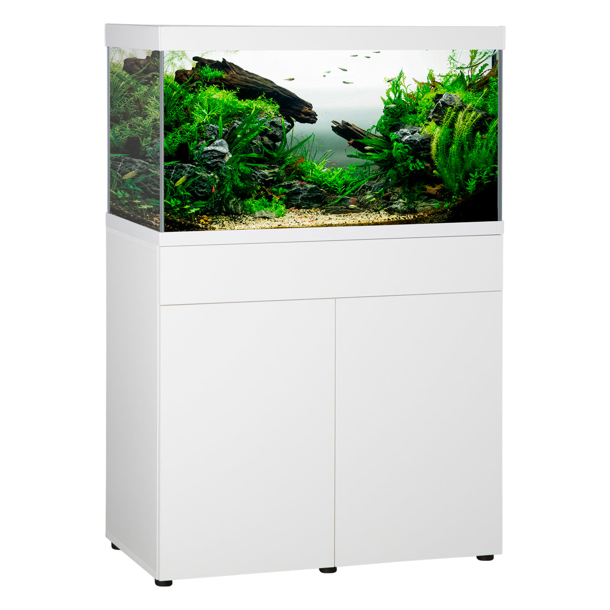 ELEMENT Akvarium incl. møbel, hvid, 144 liter