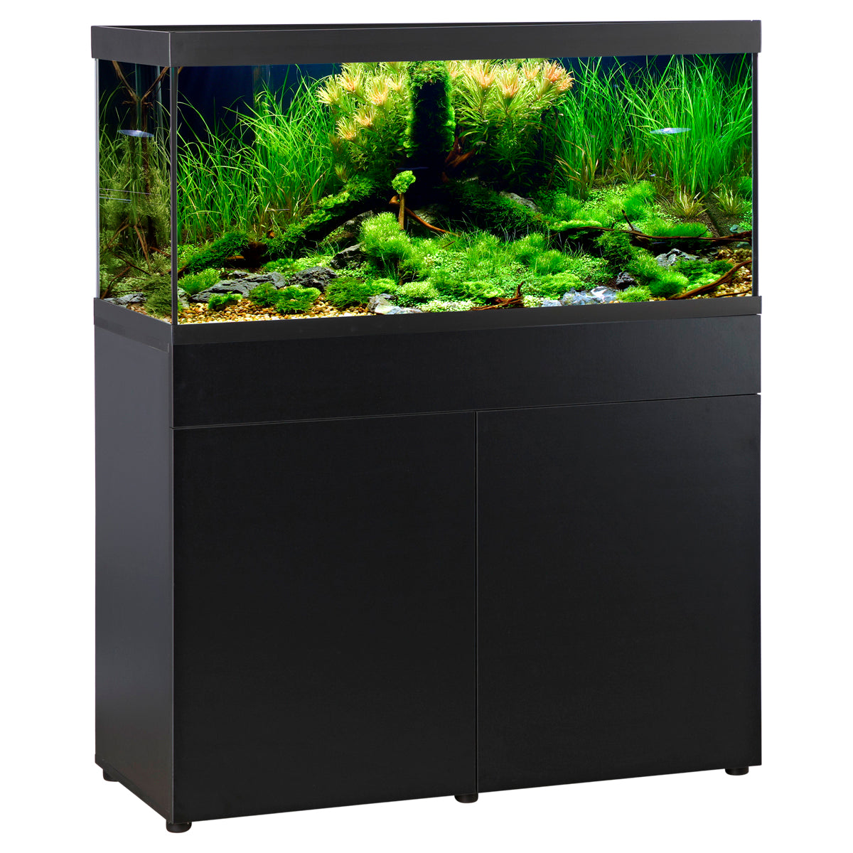 ELEMENT Akvarium inkl. møbel, sort, 180 liter