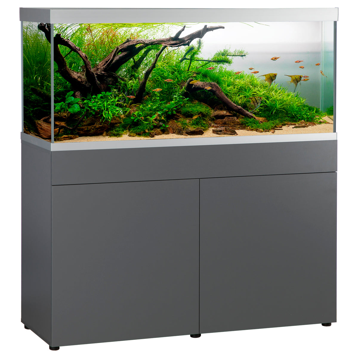 ELEMENT Akvarium inkl. møbel, grå, 240 liter