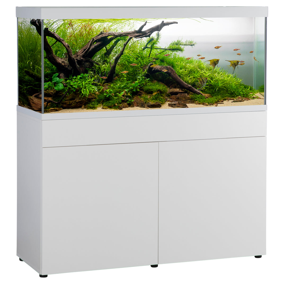 ELEMENT Akvarium inkl. møbel, hvid, 240 liter