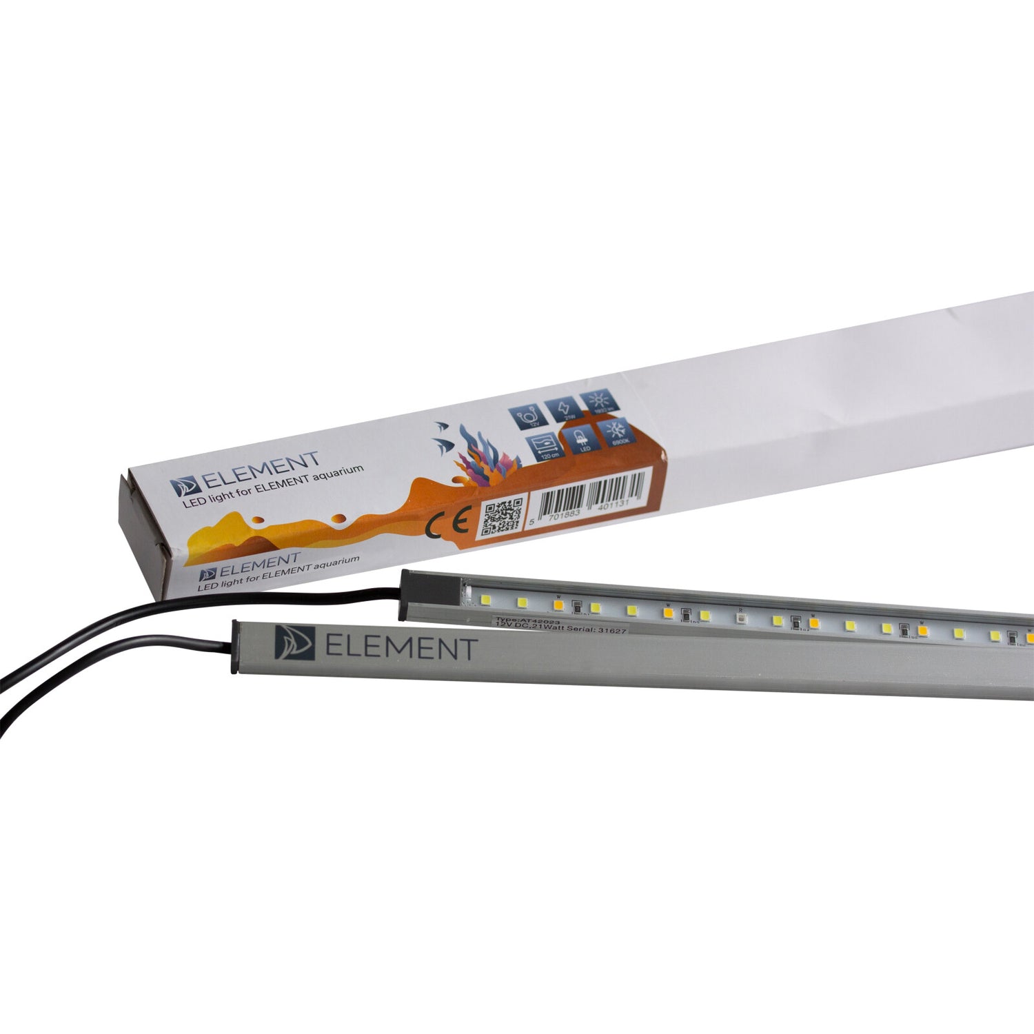 LED-lys til 120 cm ELEMENT, 21W, 2 stk.